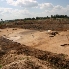 badania wykopaliskowe na obwodnicy Krakowa w miejscowości Modlnica woj. małopolskie