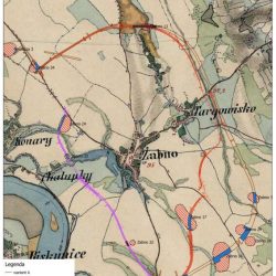 obwodnica Żabna na podkładzie second-military-survey